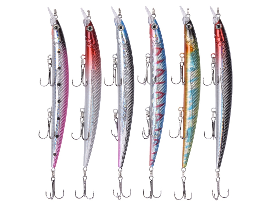Isca Flutuante 3 Ganchos 13.5cm 13.5g 6pcs
