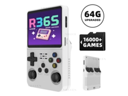 Console Portátil Retrô R36s, 64gb AQUAFORGE