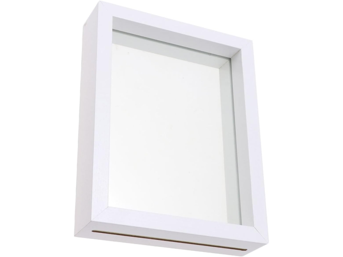 Moldura Para Entomologia Diy, Vitrine De Vidro 3d Branca De 25cm, Caixa Para Coleta De Espécimes...