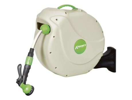 Enrolador Automático de Mangueira de Água 30 Metros Ribimex PRD32P com Fixação na Parede RIBITECH