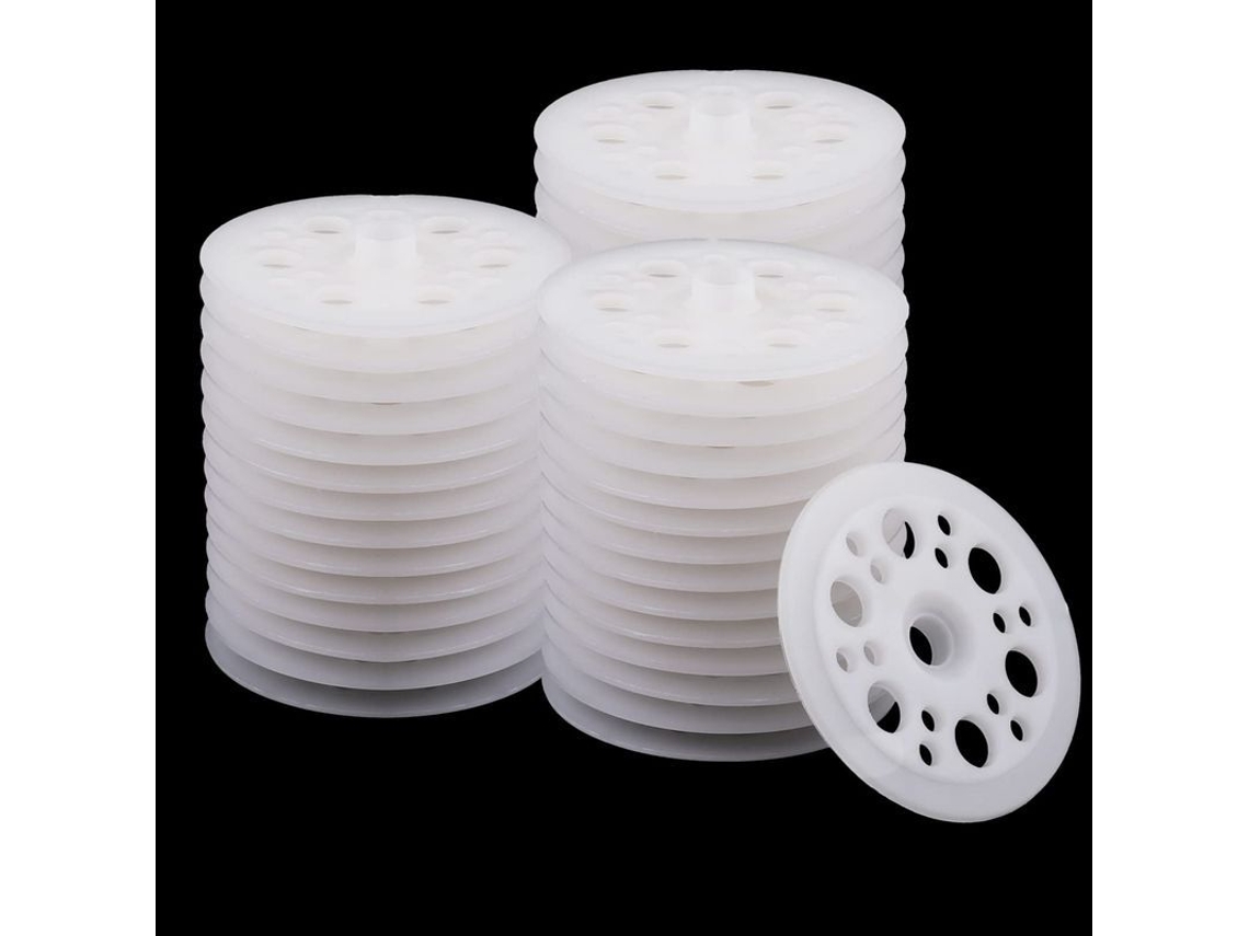 100pcs arruelas plásticas planas, 45mm, para parafusos e pregos | S/MARCA