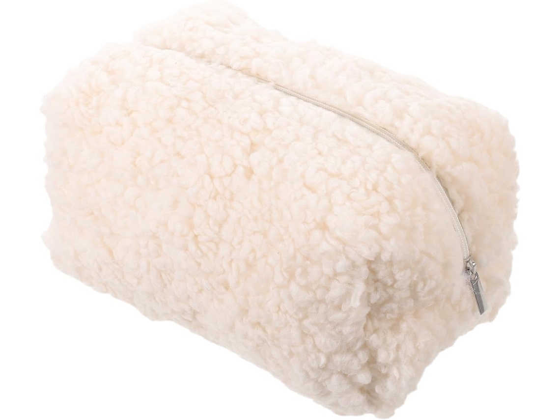 Pelúcia Macia Maquiagem Necessary - Bolsa Cosmética Fofa Com Ziper