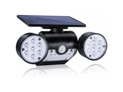 Kit com 1 luminária solar de solo em formato de coração com RGB AQUAFORGE