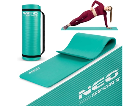 Colchoneta De Exercício Gruesa 183 X 60 Cm Neo-sport Em Turquesa