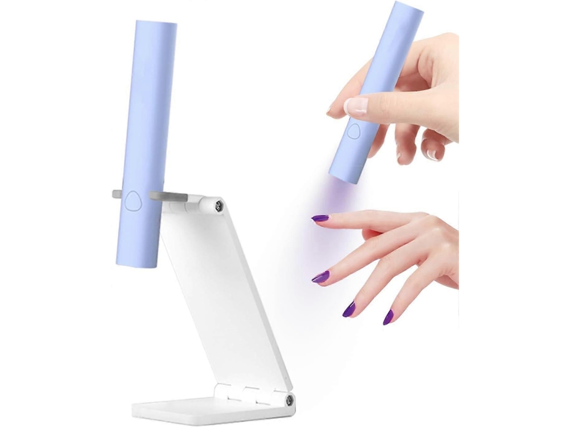 Mini Lâmpada de Unhas Led Uv, Sem Fio 3w, Caneta Secadora para Salão Beleza, Lanterna Par a Gel Secage GOKOCO