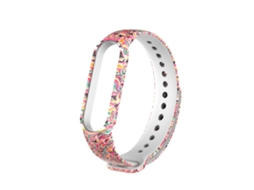 Aetheria correia de Substituição Silicone Transpirable Floral Compatível com Xiaomi Mi Band 5