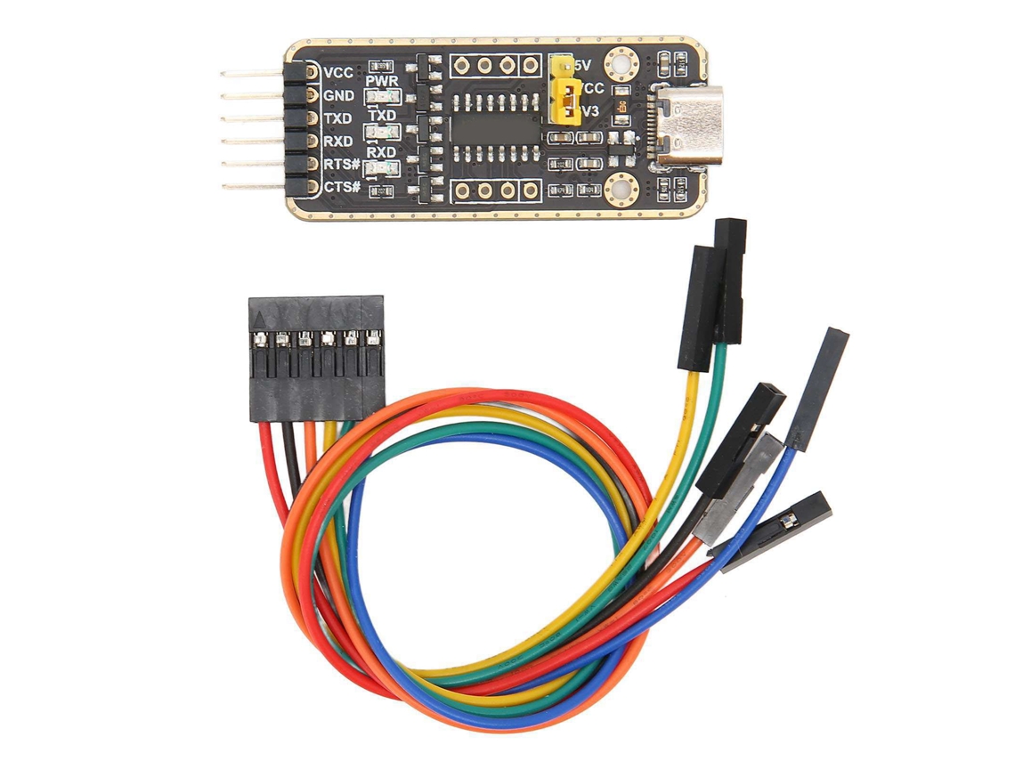 Adaptador Usb Para Uart Ttl Tipo C Módulo Conversor Serial 6pn Chip Ch343g