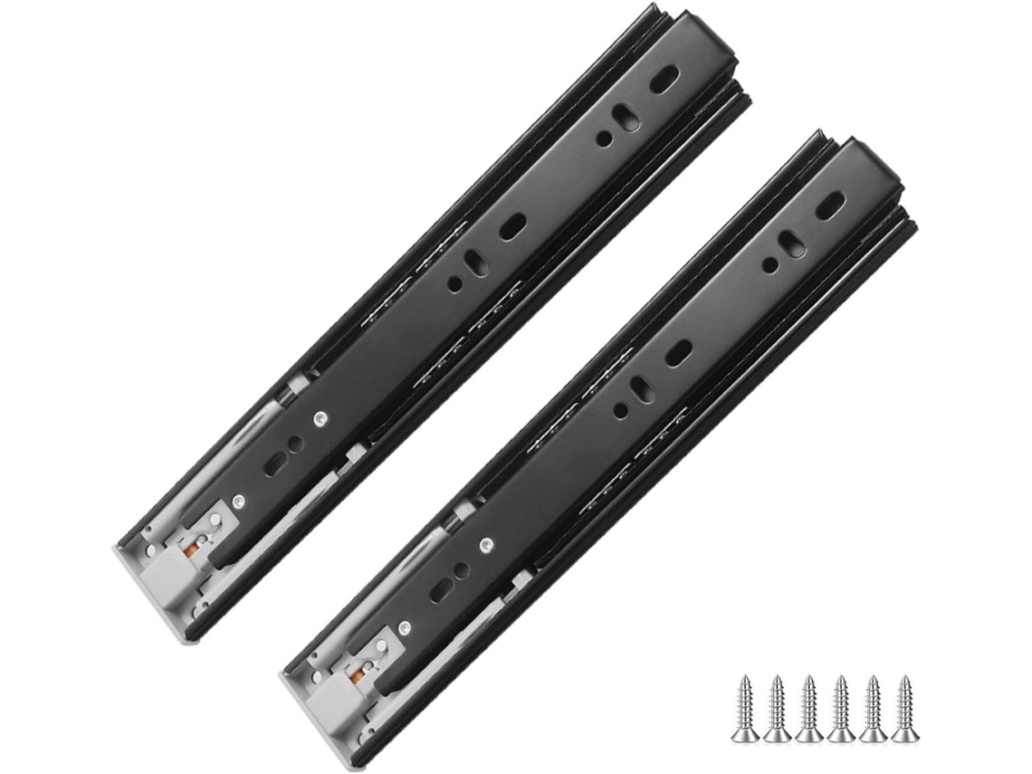 Trilhos Para Gaveta, 1par De Corrediças Com Abertura Por Pressão, Capacidade De Carga 45kg 100lb, Trilho De Gaveta Com