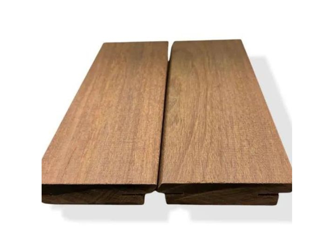 Pacote De 10 Réguas De Madeira Tropical Fsc® Ipe 21x140x900 Mm Maderterraneo (1,26 M2)