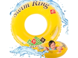 Boia Inflável Infantil para Natação, 40x10 Cm, Cor Aleatória AQUAFORGE
