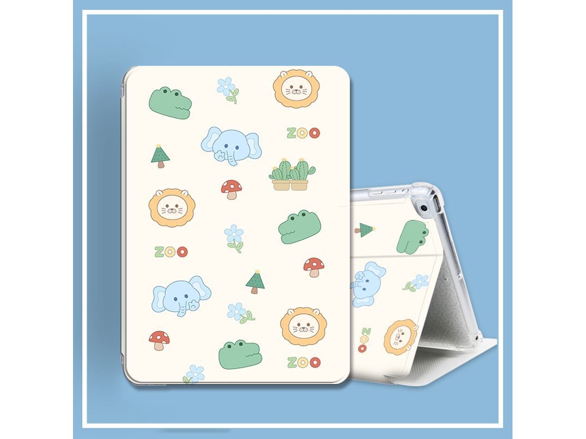 Capa Para Ipad De 11ª Geração (a16) De 11 Polegadas, Estrutura Flexível Em Tpu, Airbag Anti-queda Com Estampa De Elefante. Siurn