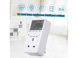 Interruptor Temporizador Digital Plug-in com Display LCD, Programável, Socket Inteligente | S/MARCA