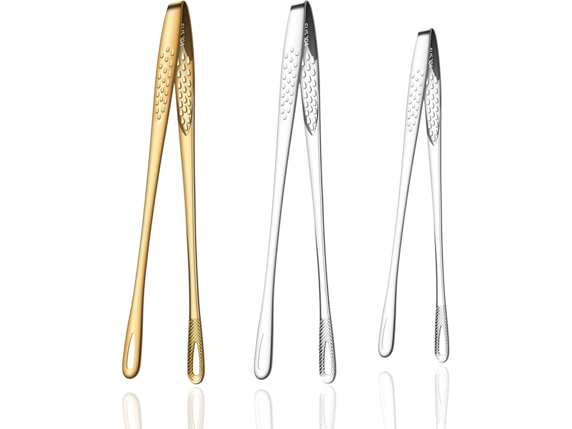 Conjunto De 3 Pinças Para Churrasco Em Aço Inoxidável Sus304 Coreano Espátula Fritar Portáteis Uso Doméstico E Ao Ar