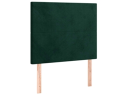 Cabeceira Verde Escuro 90x5x118/128 Cm Veludo MAISON EXCLUSIVE