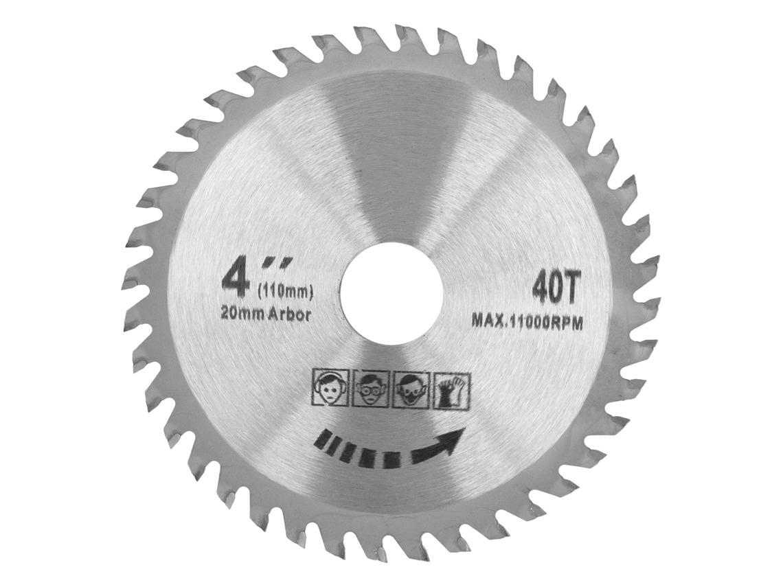 Conjunto de 2 lâminas de serra circular 4x40d 105mm para acessórios de corte de madeira e carpintaria
