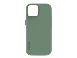 Capa Lcd Táctil Antimicrobiano Para Iphone 15 Plus Decoded Silicone Verde