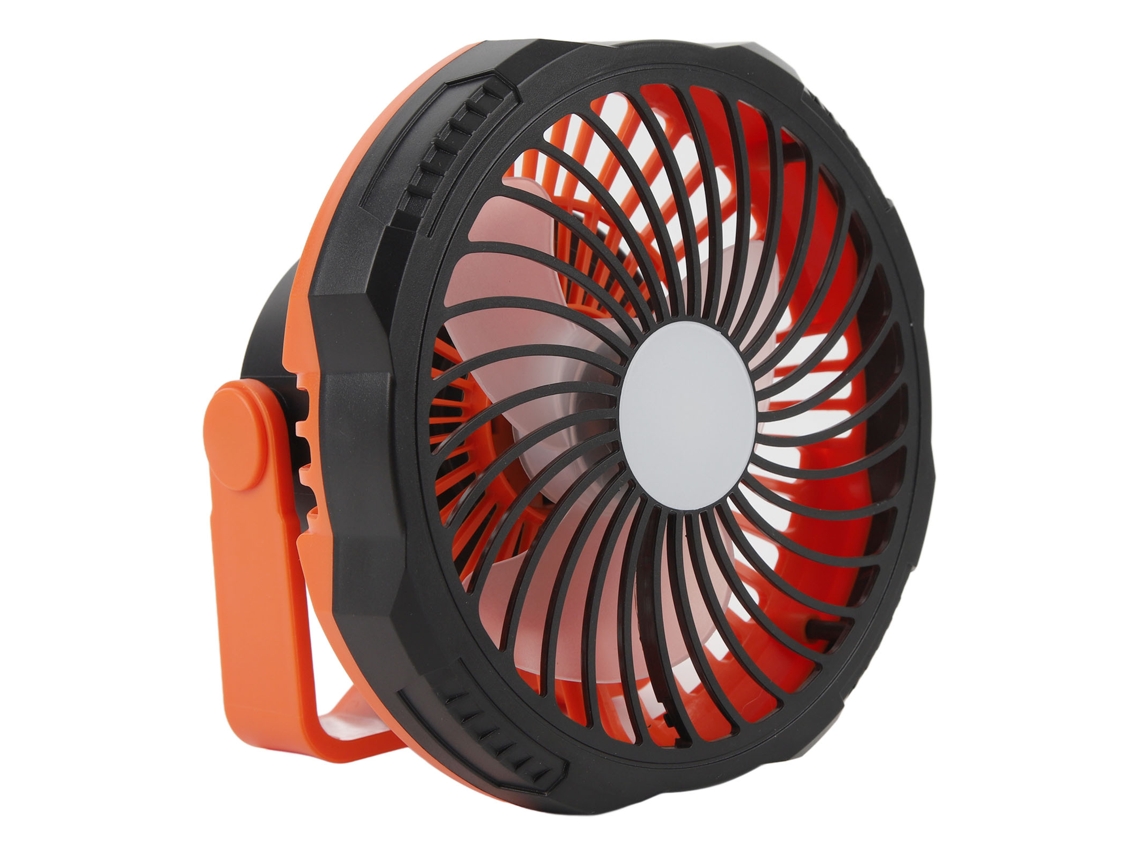 Ventilador De Campismo Laxiscreed Com 4 Velocidades E Iluminação Led Ajustável Para Conforto Ao Ar Livre