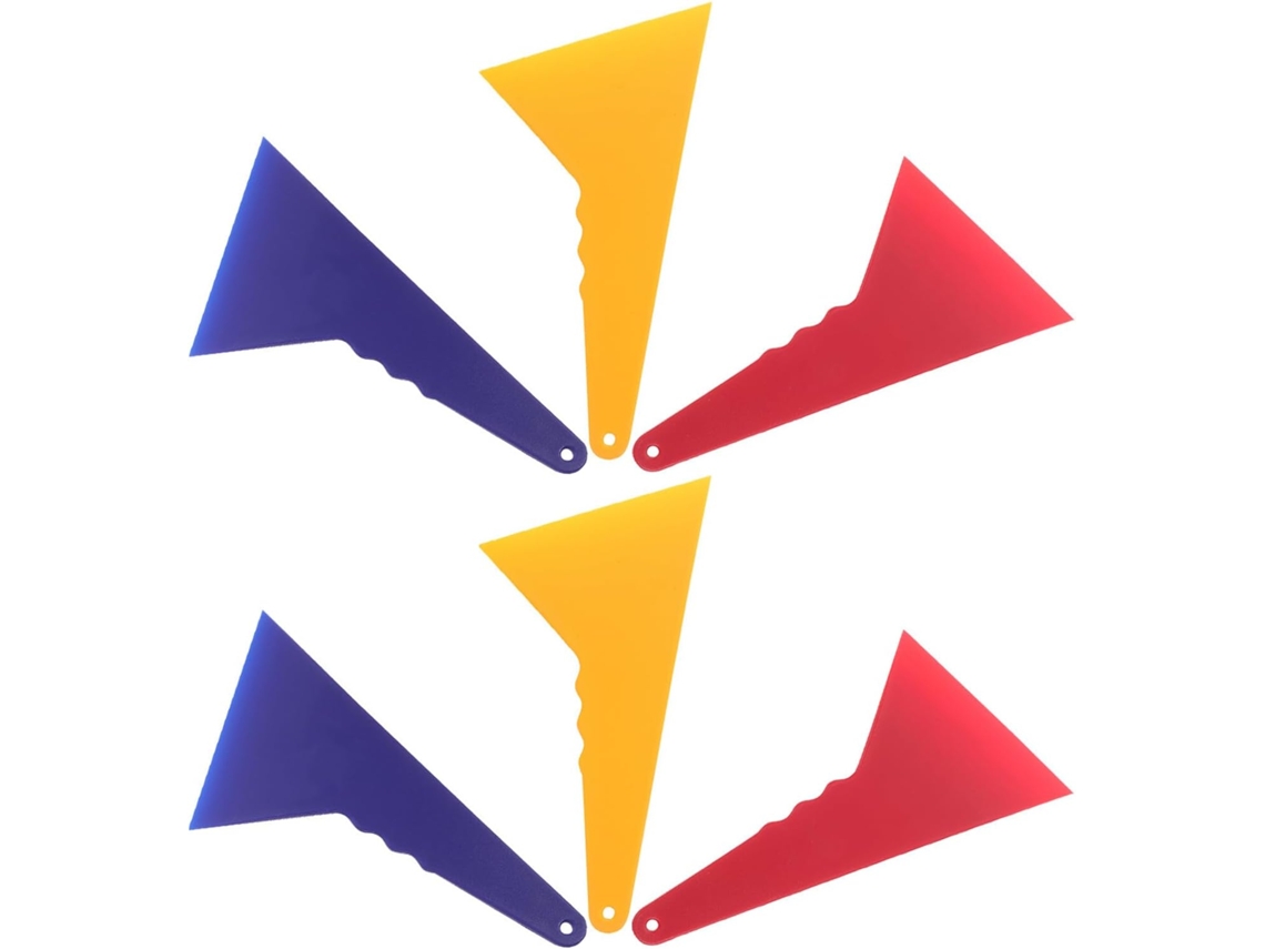 Conjunto De 6 Espátulas Triangulares, Aplicação Flexível