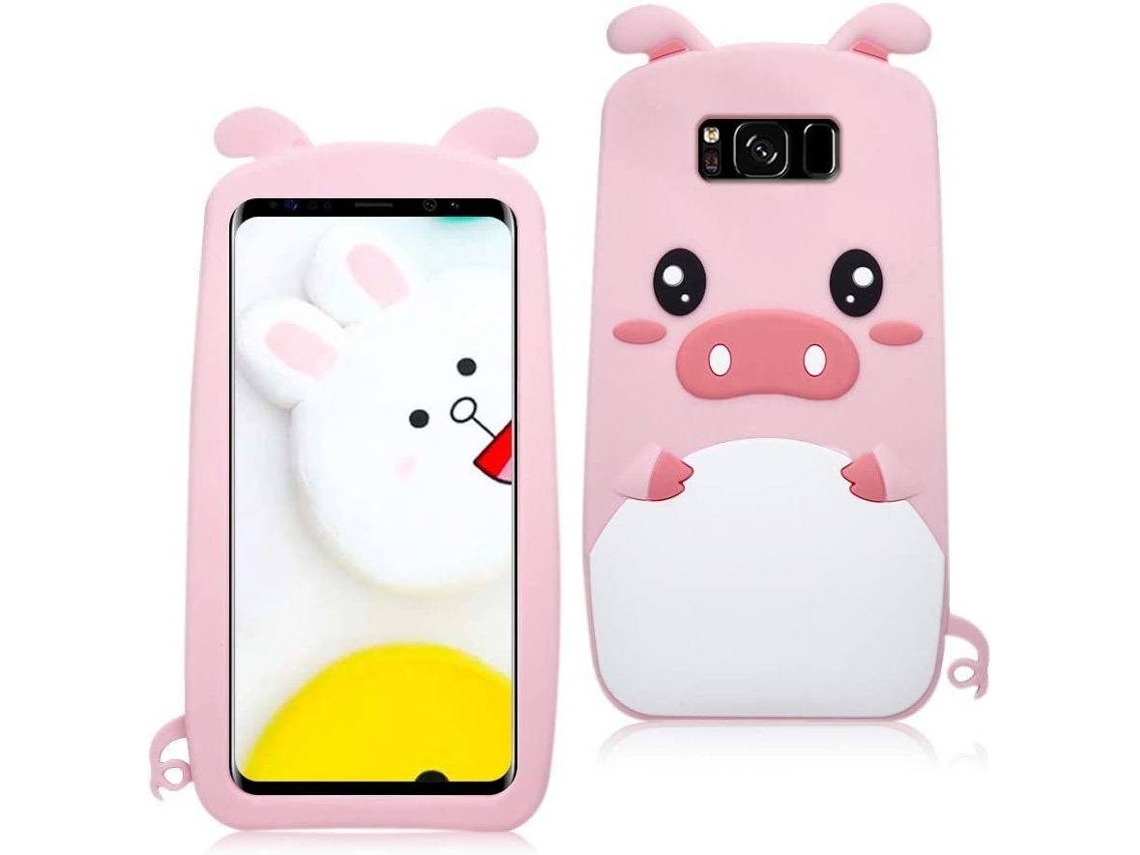 Capa Samsung Galaxy S8 Plus HONGWE. Porco Rosa