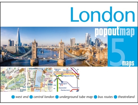 Livro London PopOut Map - pocket size pop up map of London de PopOut Maps (Inglês)