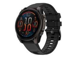 Bracelete para Garmin Silicone cor sólida com liberação rápida e fivela de aço preta (26mm)