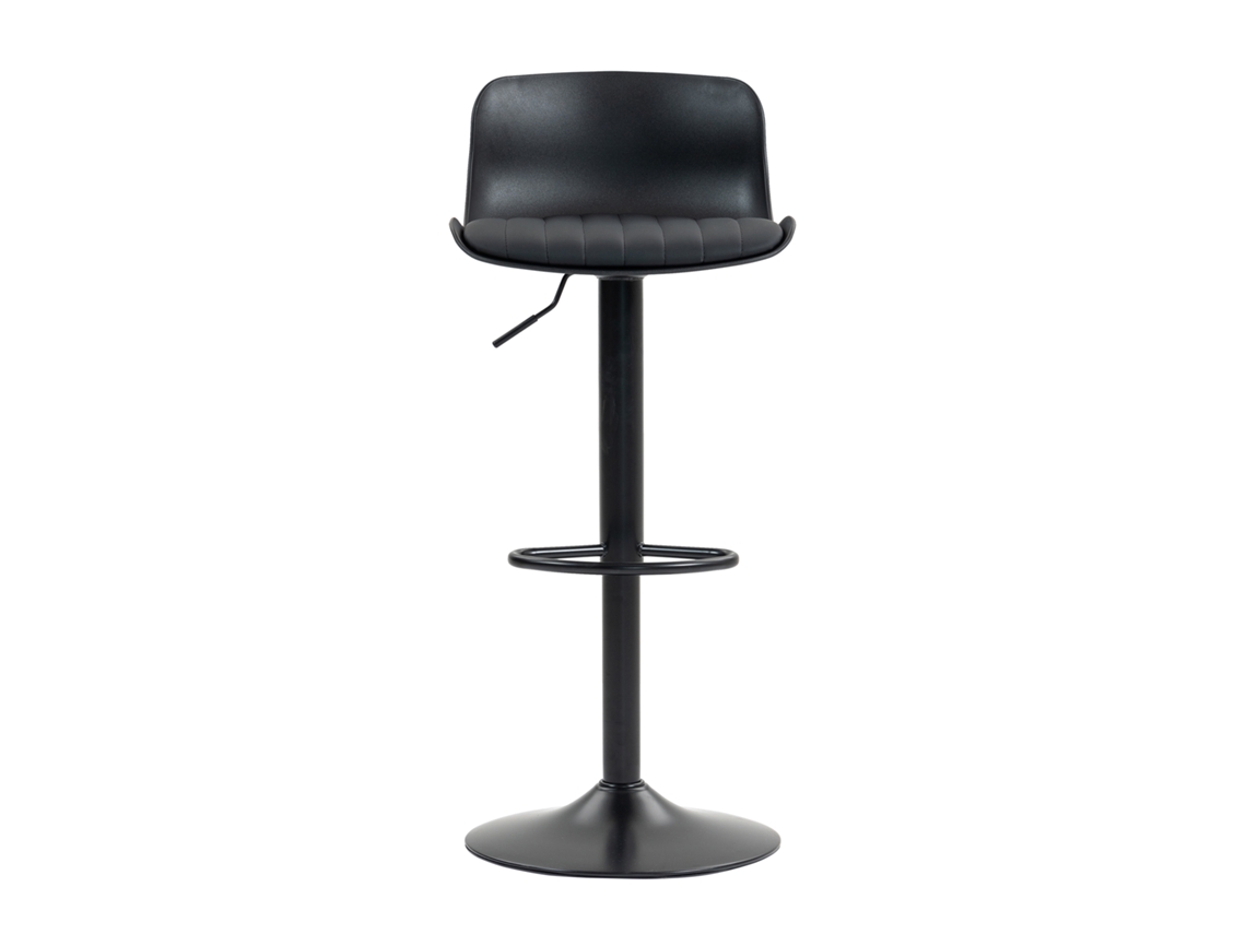 Conjunto de 2 Banquetas Giratórias Modernas Ajustáveis,assento em Couro Sintético,encosto de Plástico e Base de Metal para Cozinha Ou Bar PAPRIKA