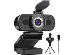 Webcam Full Hd 1080p Computador Portátil Câmara Desktop para Conferência e Videochamada Webcam Pro Stream com Videochamada Plug And Play USHION