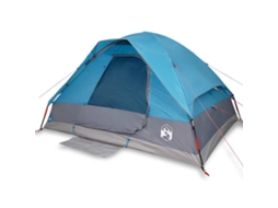Camping Tent, Camping Tents Vidaxl Azul Poliéster (4 Pessoas)