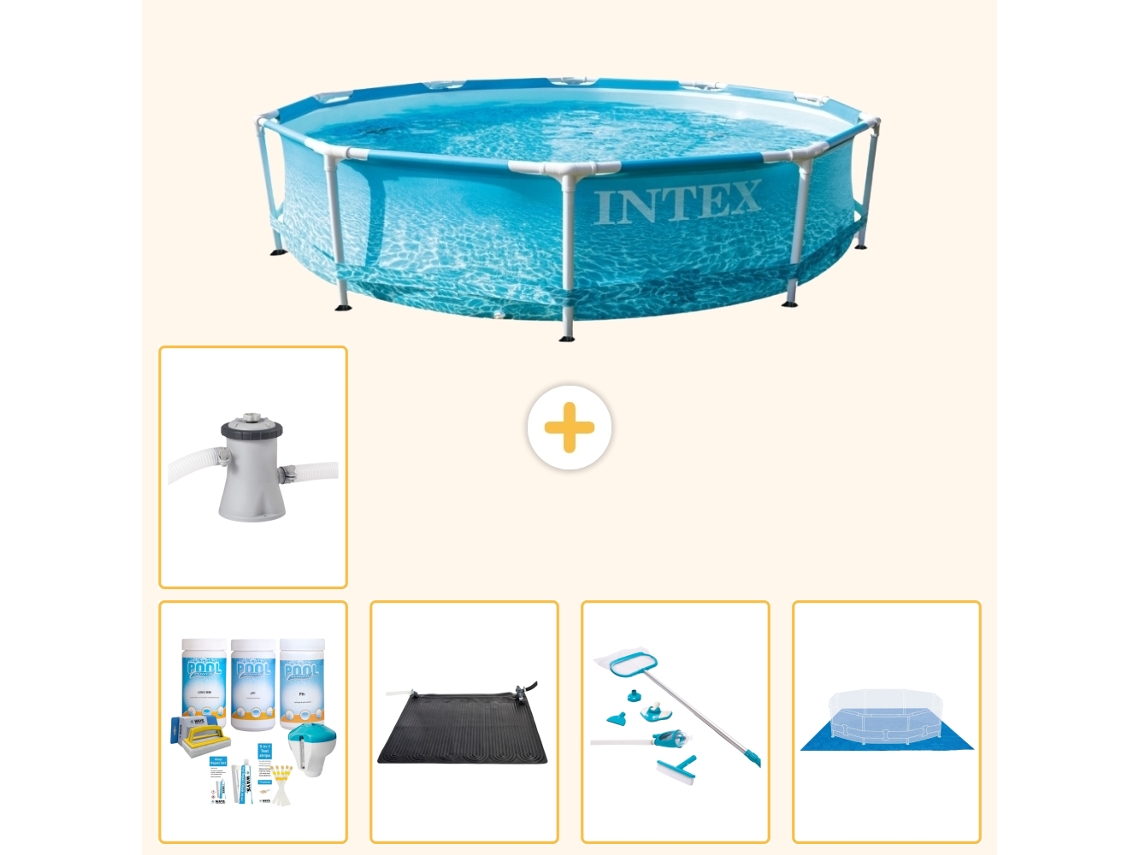 Piscina com Estrutura Redonda 305x76 Cm 6 peças S20964 INTEX