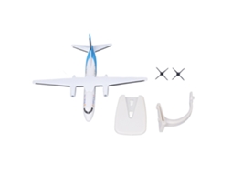 Mali modelo de Aeronave de Liga Metal Die Cast Brinquedo Presente Decoração Mesa 18cm