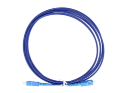Cabo De Fibra Óptica Blindado, Monomodo, Com 1 Núcleo, Sc Upcsc Upc, Azul Aquaforge (3 Metros)
