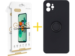Capa + 2 Películas para iPhone 11 Pro ACCETEL Preto