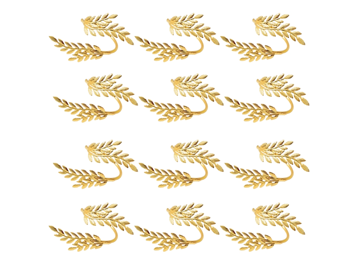 Laxiscreed Conjunto De 12 Guardanapos De Trigo Dourado Para Decoração De Mesa De Hotel