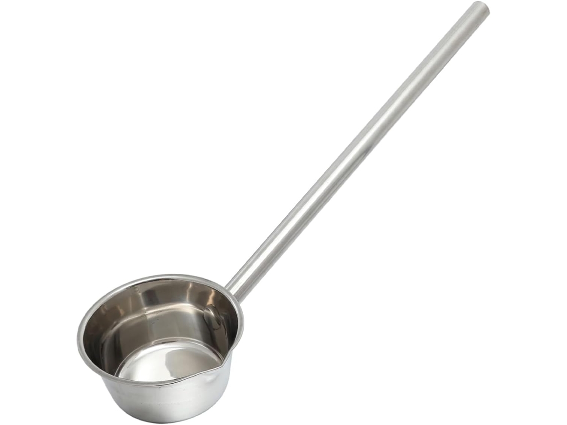 Colher De Aço Inoxidável: Concha Para Água, Superfície Lisa Sem Rebarbas, Cabo Longo Para Evitar Que A Sopa