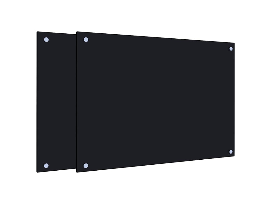Kitchen Backsplash, Kitchen Backsplashes Vidaxl Preto Vidro (70 X 50 X 0.6 Cm)