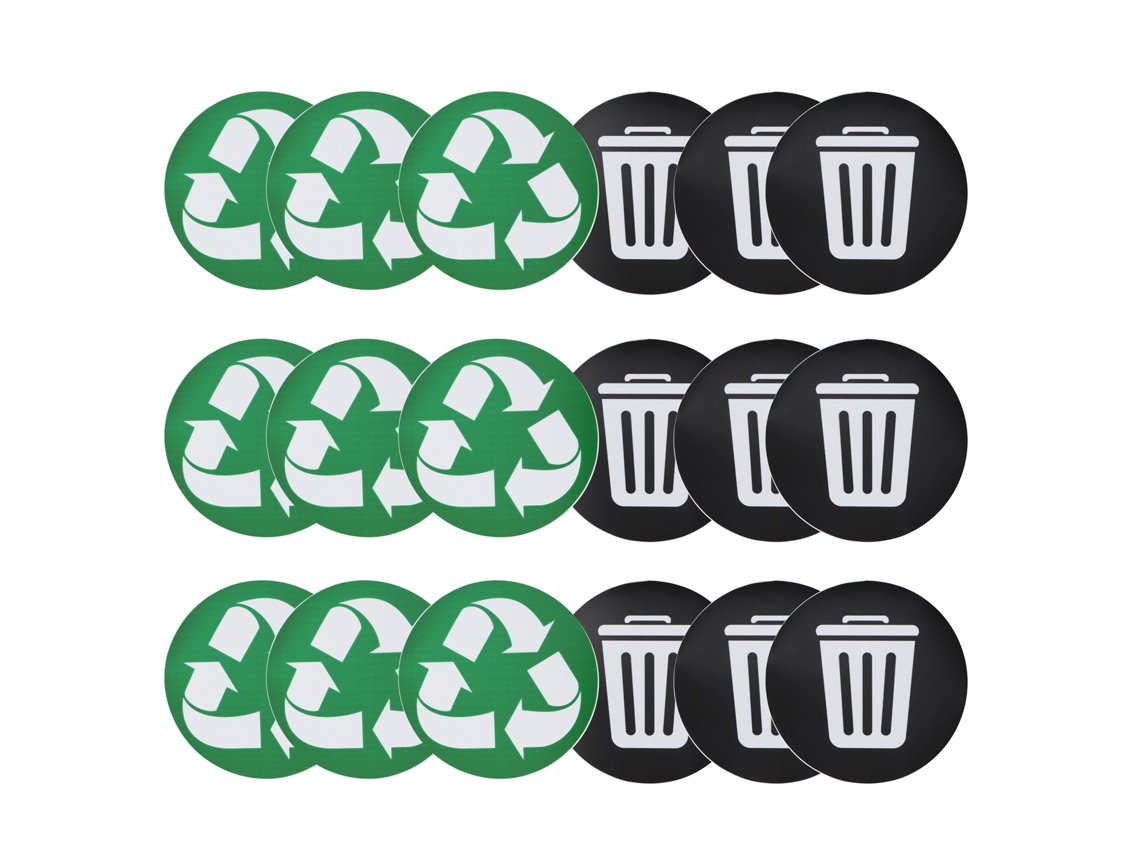 Etiqueta de Lixo Classificado Autocolante LAXISCREED 18pcs