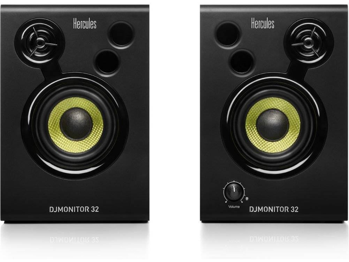 Colunas Monitor HERCULES DJSpeaker 32 Party (Preto - 2 x 15 W)