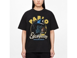 Rockinstone Cocaine Bear Pablo Escobear Black Adult T-shirt Size:xxl