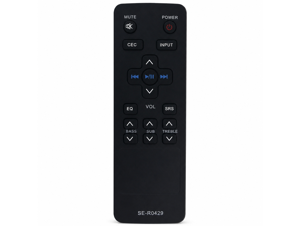 Comando À Distância Compatível Com Sistema De Áudio Toshiba Se-r0429 Sbx4250 Sbx4250kn