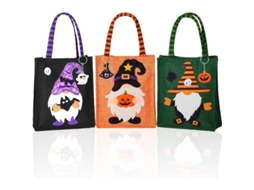 3 Pacotes de Sacolas de Halloween para Doces Incluem 3 Bolsas de Halloween para Doces | S/MARCA