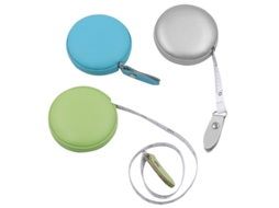 Conjunto De 3 Fitas Métricas Pequenas Com Faixas Redondas Couro Para Medição Portátil