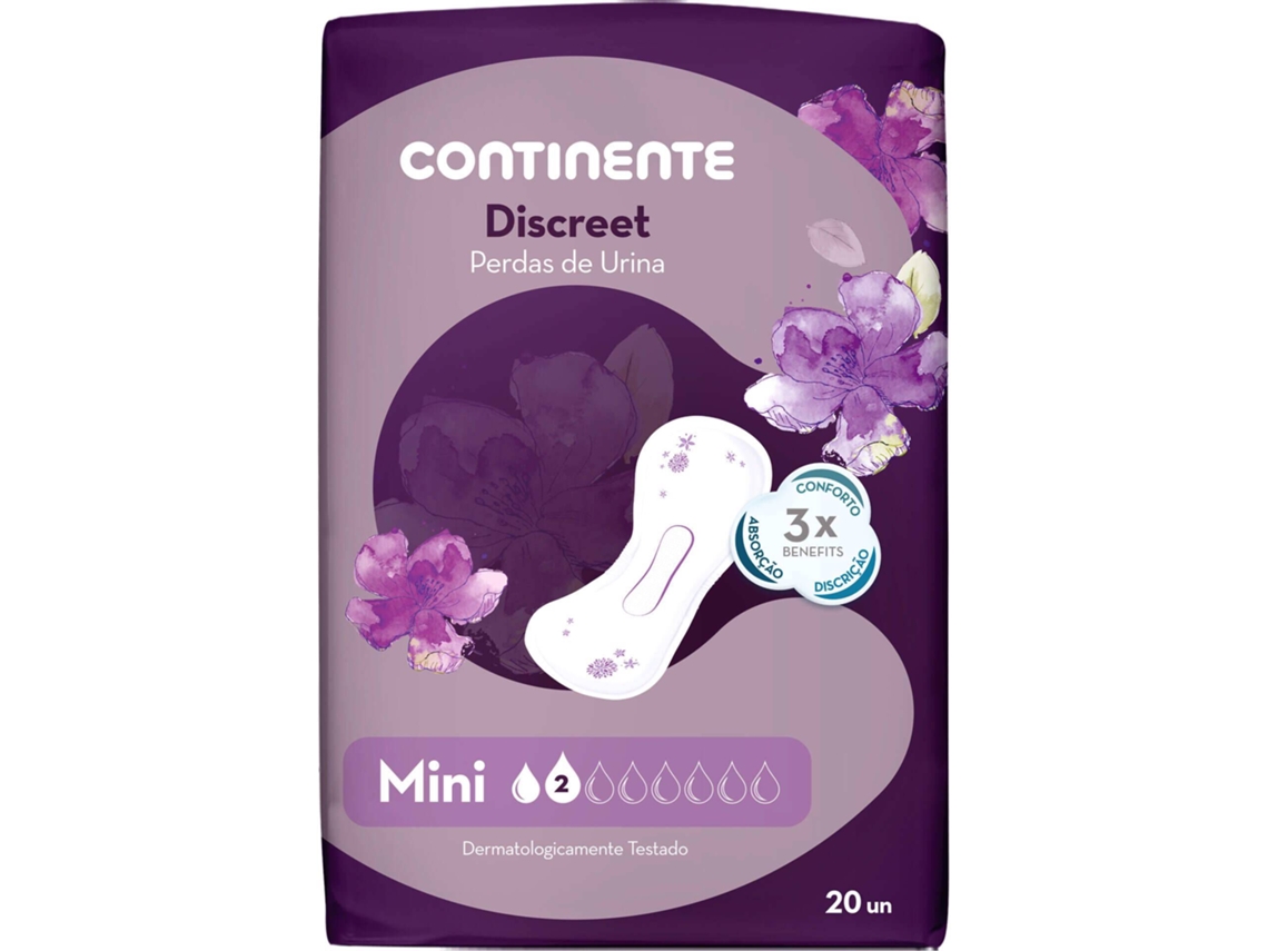 Pensos Incontinência Discreet Mini Continente