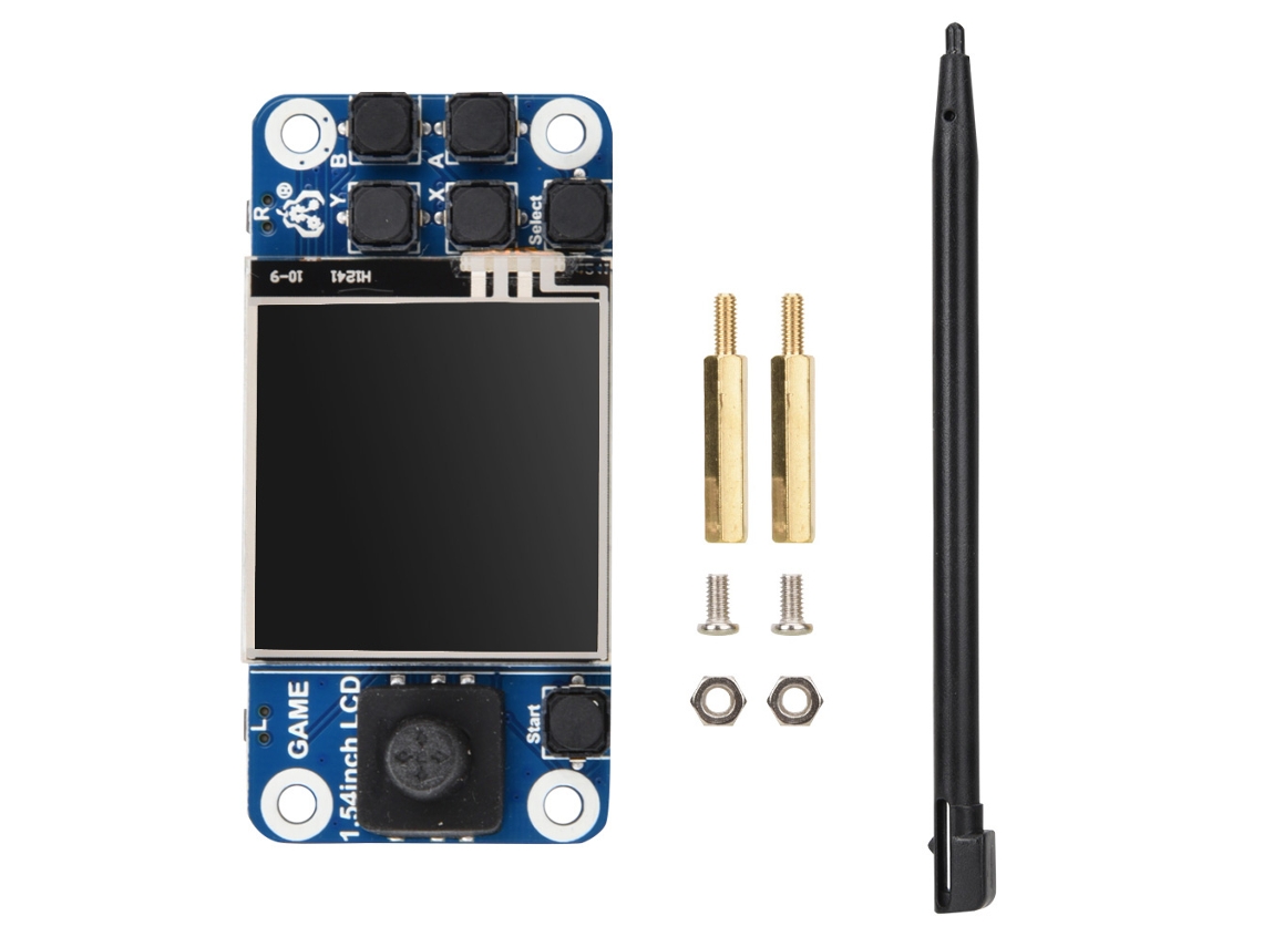 Console De Mini Jogos Com Tela Lcd Touch De 1.54 Polegadas Para Tela De Jogos Raspberry Pi