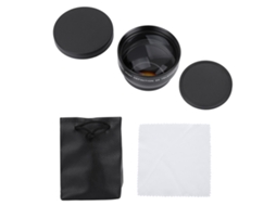 Lente teleconversora HD de 2x de ampliação 2026, 52 mm, para câmeras com encaixe de 52 mm.