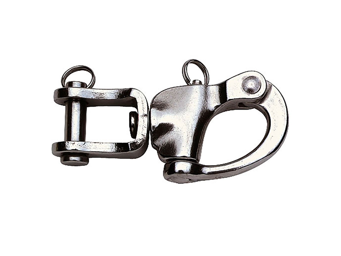 Mosquetão Harness Prateado 40 X 127 Mmekkia
