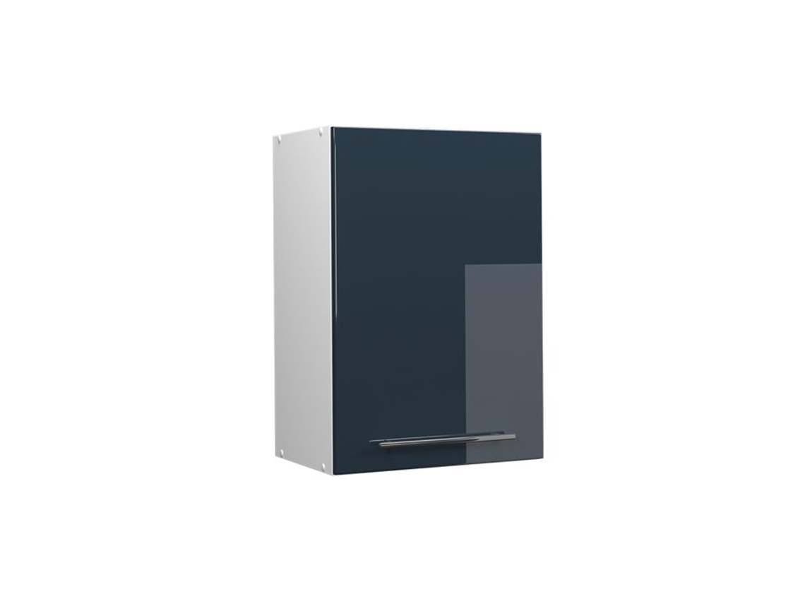 Móvel de parede de cozinha Fame-Line, 50cm, Azul escuro brilhante, Branco, VICCO