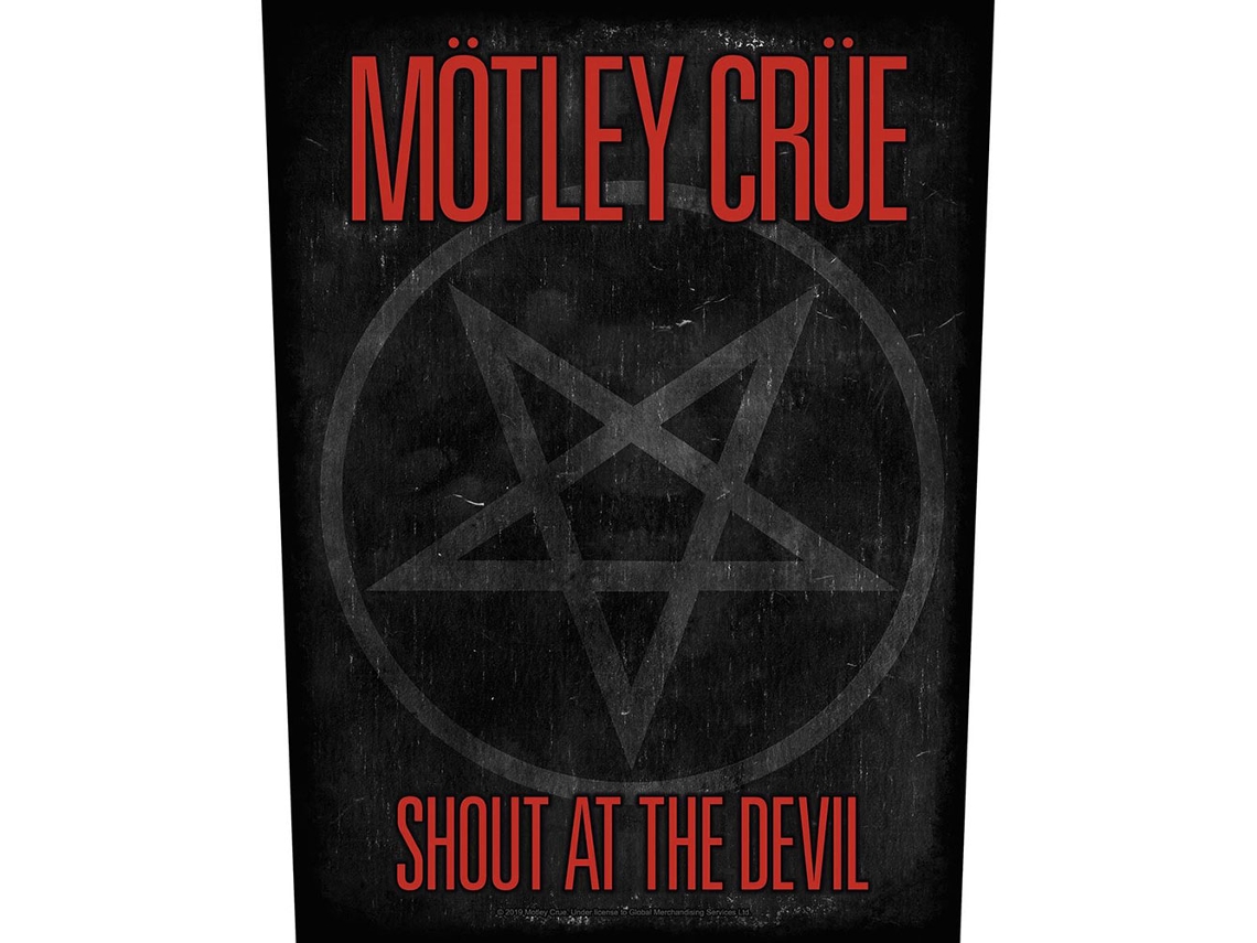 Emblema para Costas ROCK OFF Motley Crue Shout At The Devil Pentagram