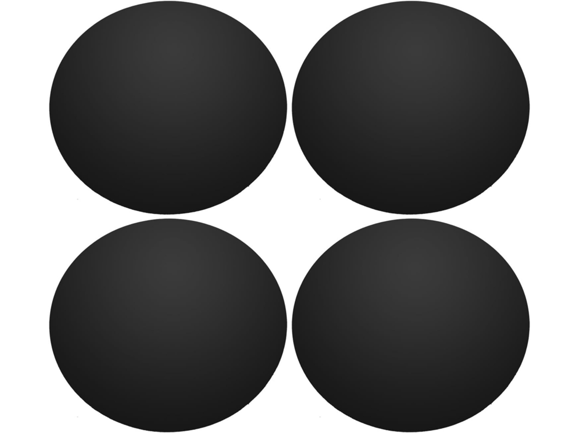 Adesivos para cubo de roda, 56 mm, pretos, conjunto de 4 peças, adesivos duráveis.
