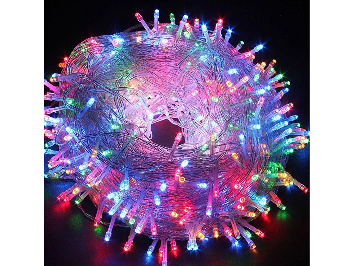 Cordão De Luzes Led À Prova D'água (rgb, 100 M, 800 Leds), 220 V, Padrão Ue