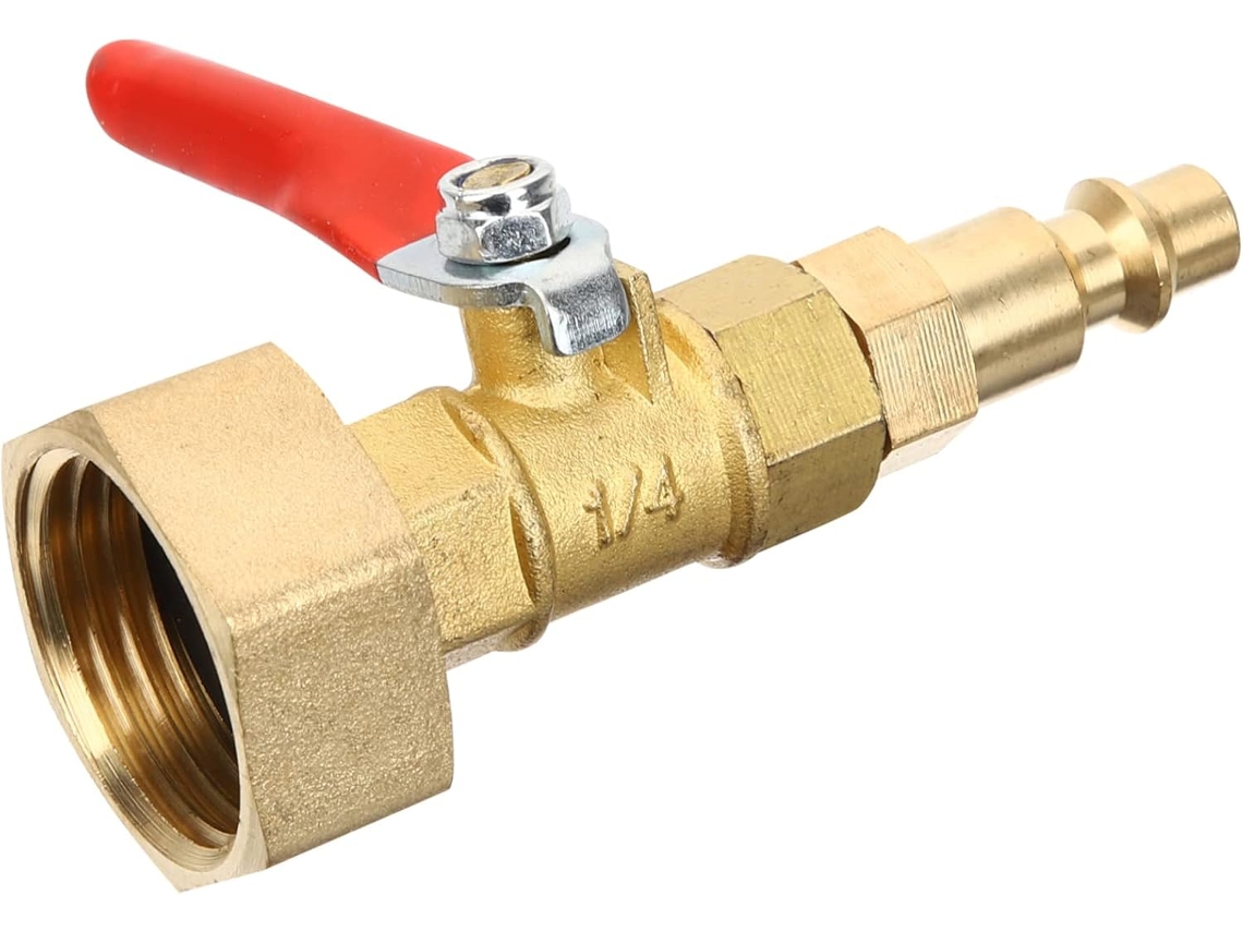 Conector De Mangueira Água Em Latão Com Rosca Interna 1/4" Para